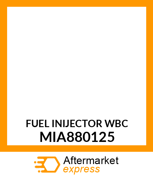 FUEL INIJECTOR (WBC) MIA880125