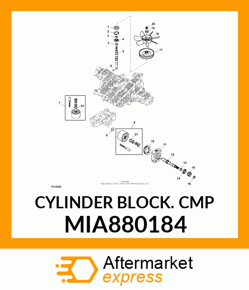 CYLINDER BLOCK CMP MIA880184