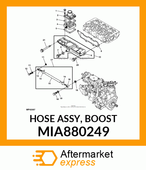 HOSE ASSY, BOOST MIA880249