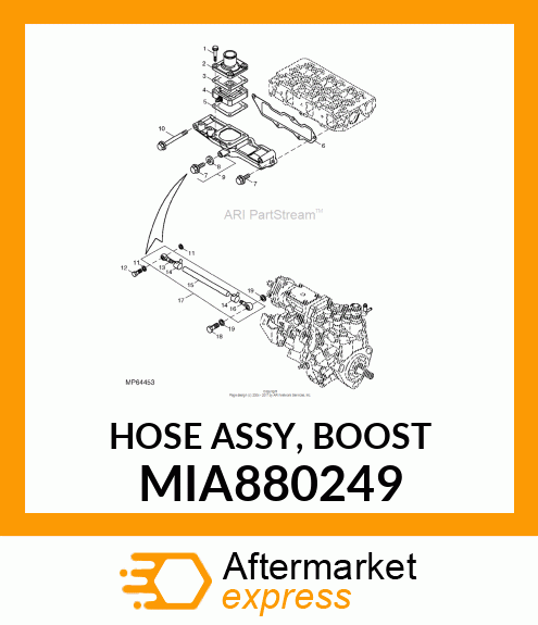 HOSE ASSY, BOOST MIA880249