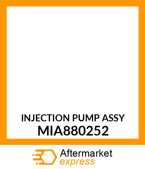 INJECTION PUMP ASSY MIA880252