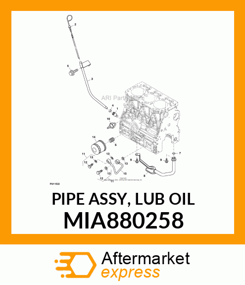 PIPE ASSY, LUB OIL MIA880258