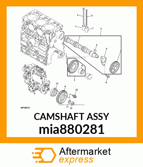 CAMSHAFT ASSY mia880281