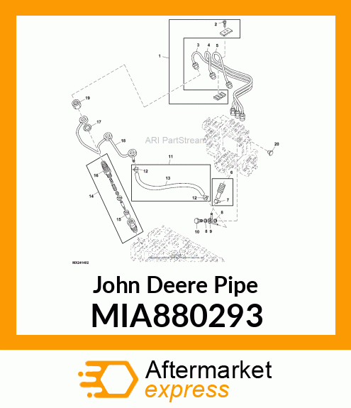 PIPE ASSY, RETURN MIA880293