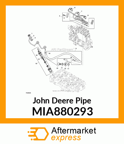 PIPE ASSY, RETURN MIA880293