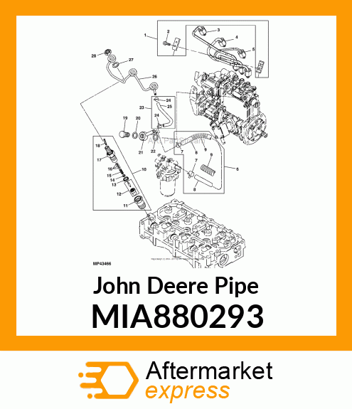 PIPE ASSY, RETURN MIA880293