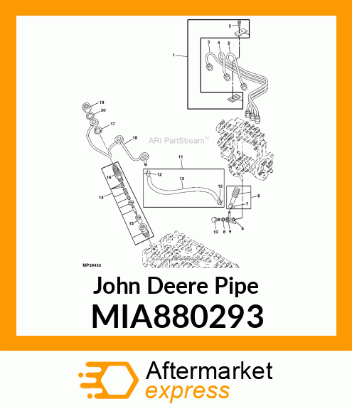 PIPE ASSY, RETURN MIA880293