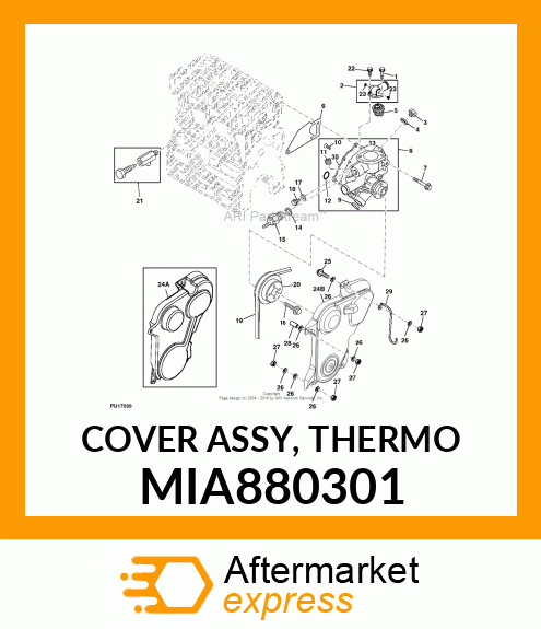 COVER ASSY, THERMO MIA880301