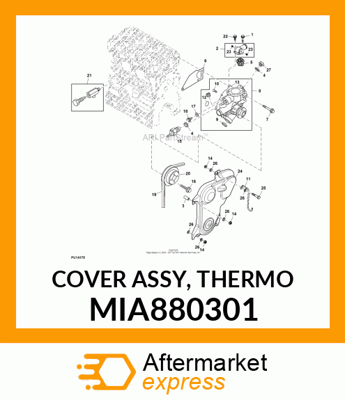 COVER ASSY, THERMO MIA880301