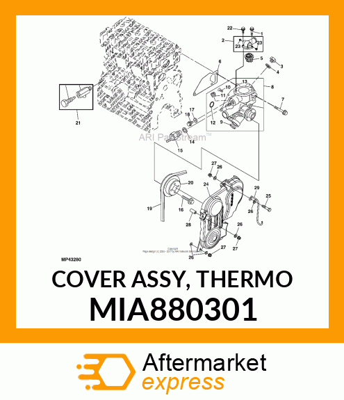 COVER ASSY, THERMO MIA880301