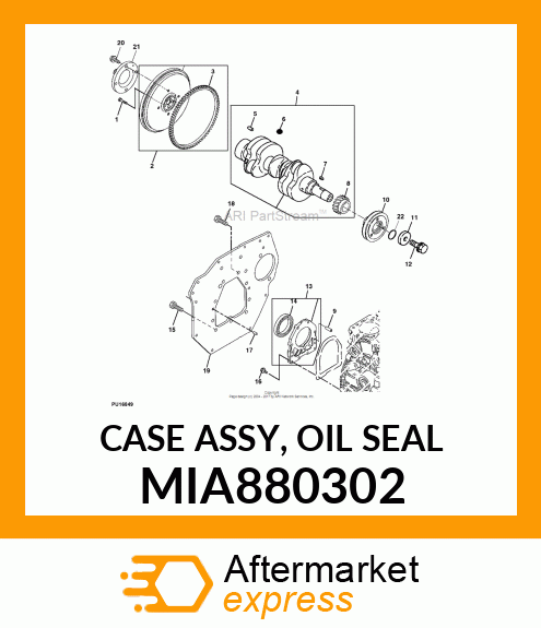 CASE ASSY, OIL SEAL MIA880302