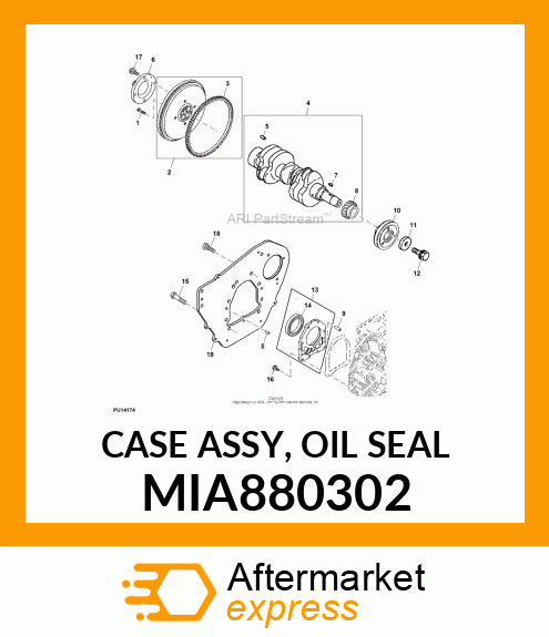 CASE ASSY, OIL SEAL MIA880302