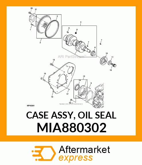 CASE ASSY, OIL SEAL MIA880302