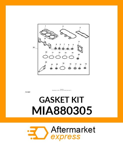 GASKET KIT MIA880305