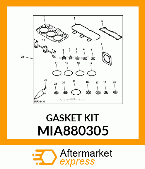 GASKET KIT MIA880305