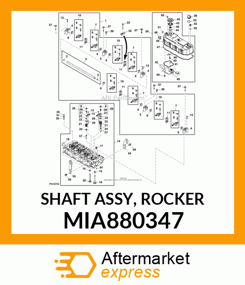 SHAFT ASSY, ROCKER MIA880347