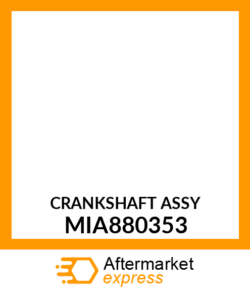 CRANKSHAFT ASSY MIA880353