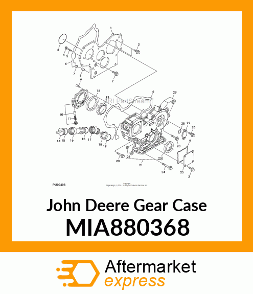 GEAR CASE ASSY MIA880368