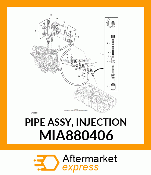 PIPE ASSY, INJECTION MIA880406