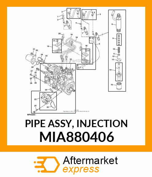 PIPE ASSY, INJECTION MIA880406