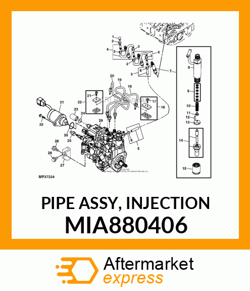 PIPE ASSY, INJECTION MIA880406