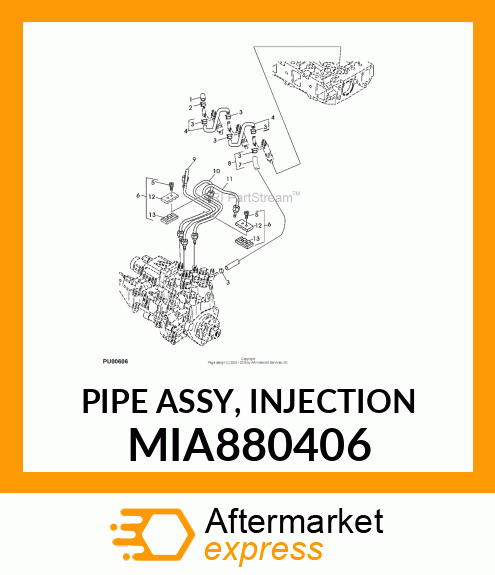 PIPE ASSY, INJECTION MIA880406