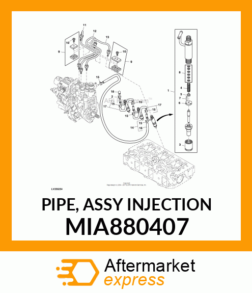 PIPE, ASSY INJECTION MIA880407