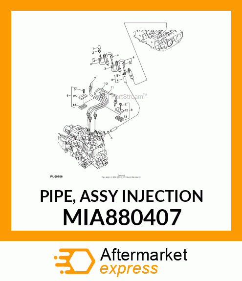 PIPE, ASSY INJECTION MIA880407