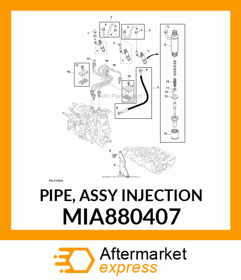 PIPE, ASSY INJECTION MIA880407