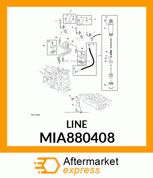 PIPE, ASSY INJECTION MIA880408