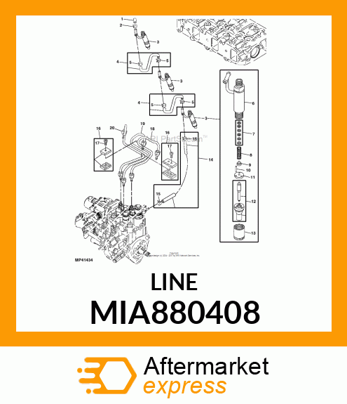 PIPE, ASSY INJECTION MIA880408