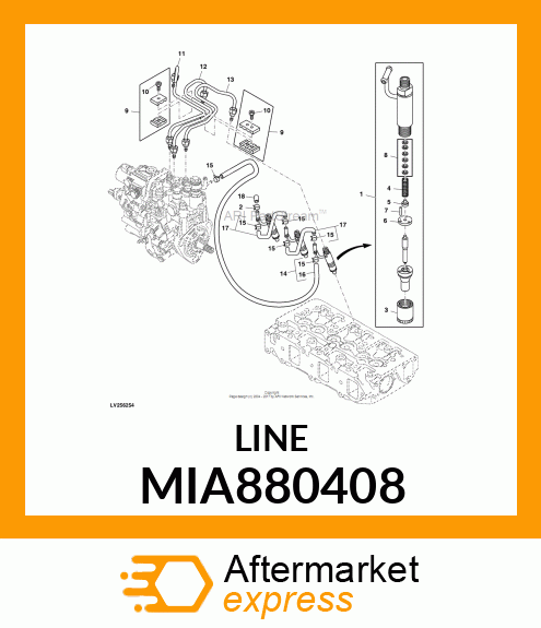 PIPE, ASSY INJECTION MIA880408