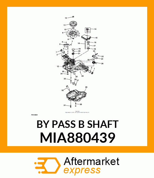 BY PASS B SHAFT MIA880439