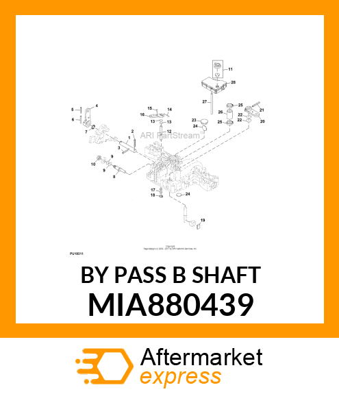 BY PASS B SHAFT MIA880439