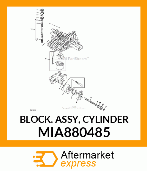 BLOCK ASSY, CYLINDER MIA880485