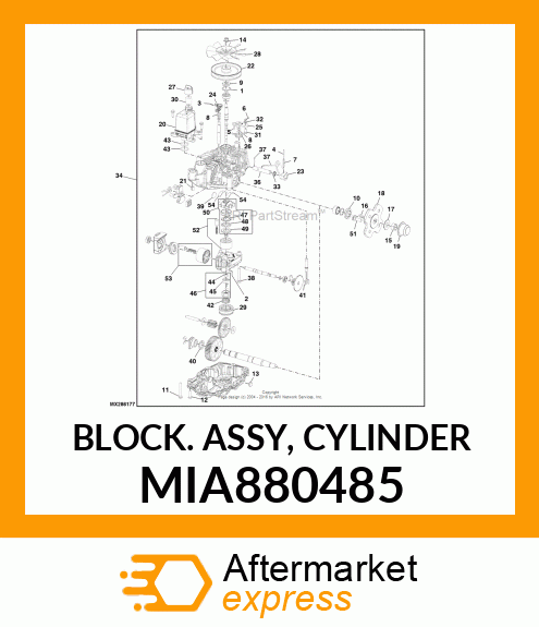 BLOCK ASSY, CYLINDER MIA880485