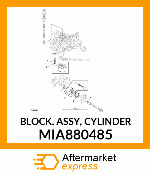 BLOCK ASSY, CYLINDER MIA880485