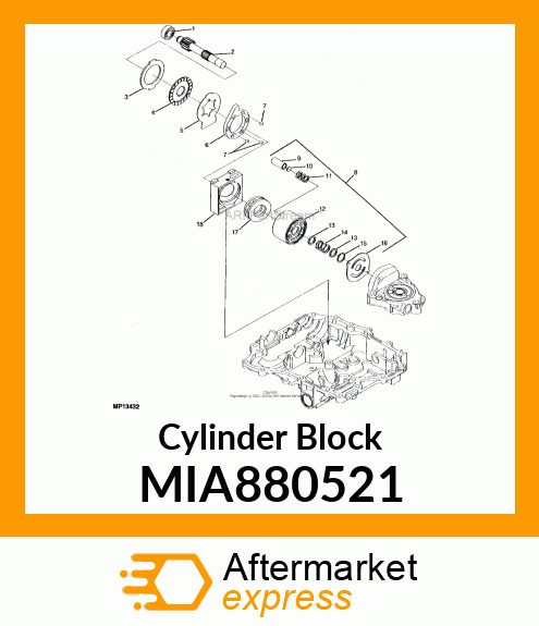 Cylinder Block MIA880521