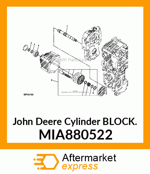 BLOCK ASSY, CYL P MIA880522