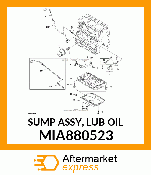 SUMP ASSY, LUB OIL MIA880523