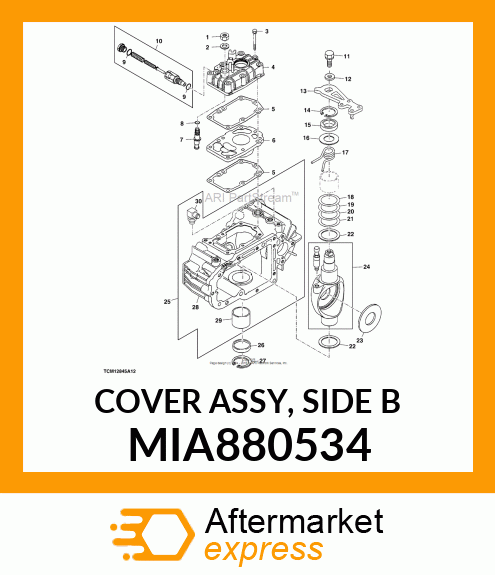 COVER ASSY, SIDE B MIA880534