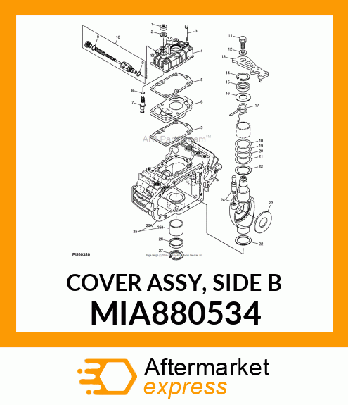 COVER ASSY, SIDE B MIA880534