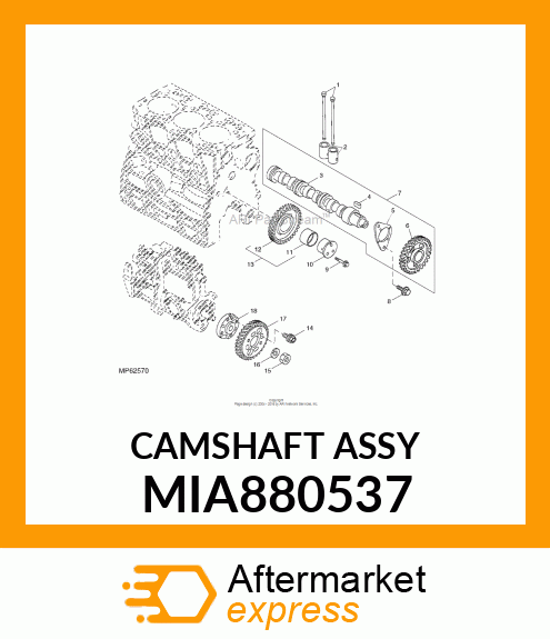 CAMSHAFT ASSY MIA880537