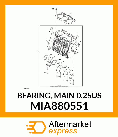 BEARING, MAIN 0.25US MIA880551