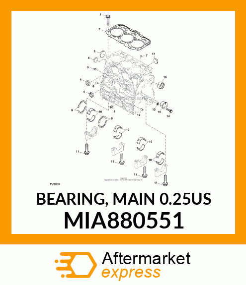 BEARING, MAIN 0.25US MIA880551