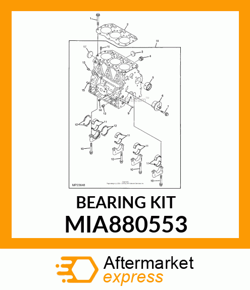 BEARING ASSY, THRUST MIA880553