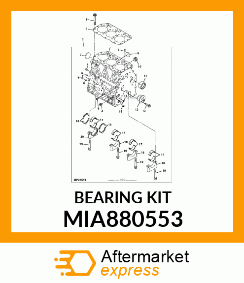 BEARING ASSY, THRUST MIA880553