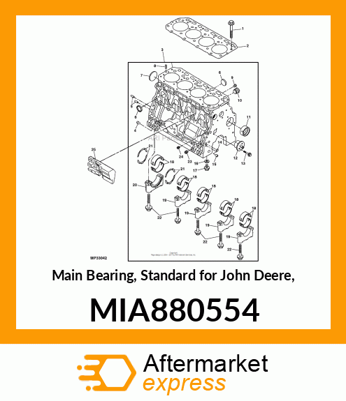 BEARING ASSY, MAIN MIA880554