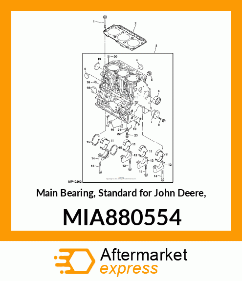 BEARING ASSY, MAIN MIA880554