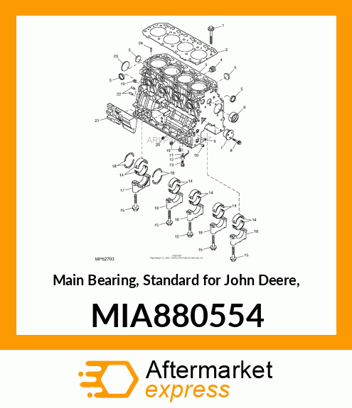 BEARING ASSY, MAIN MIA880554